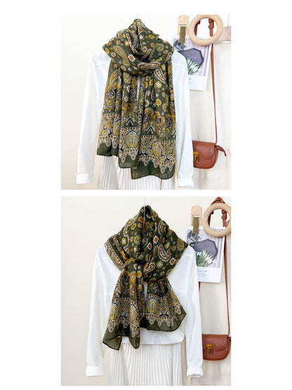 Scarvii - Bohemian Paisley Shawl Scarf for Women