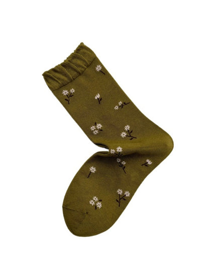 Rufia - Cute Floral Winter Sweet Socks - Soft &amp; Warm