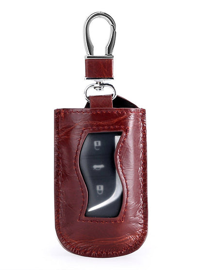 Solid Simple Durable  Car Key Bag Keychain Wallet