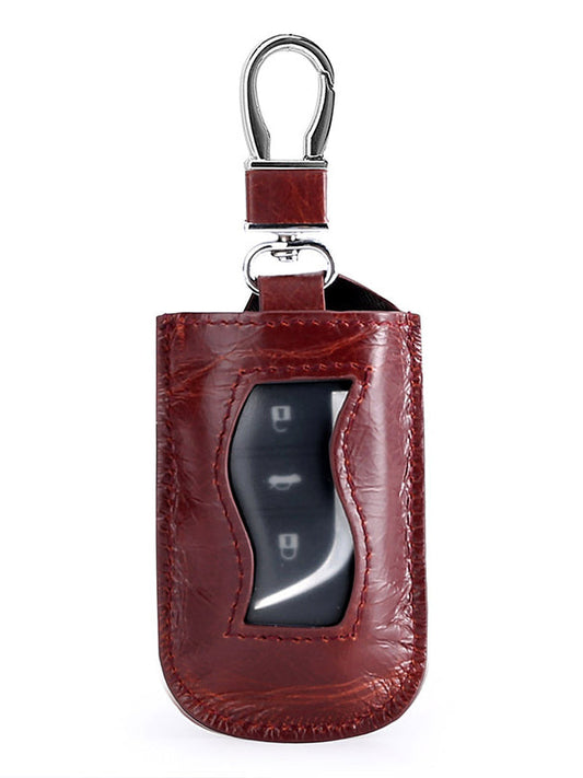 Solid Simple Durable  Car Key Bag Keychain Wallet