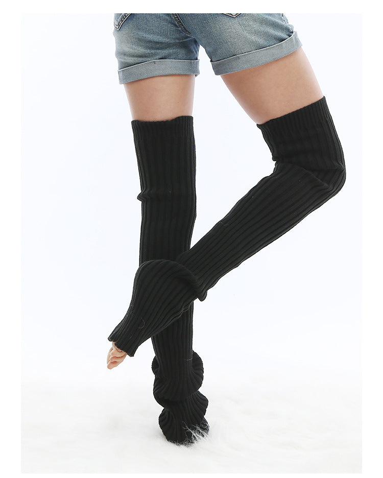 Adult Yoga Leg Cover Warm Wool Sock Long Bottom Socks Ankle Warm