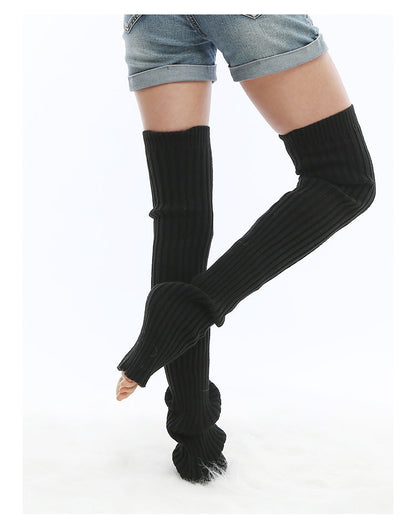 Adult Yoga Leg Cover Warm Wool Sock Long Bottom Socks Ankle Warm