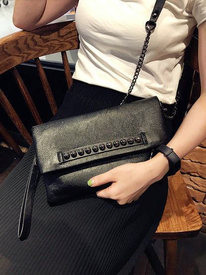 Geometric Rivet Split-Joint Bags Handbags