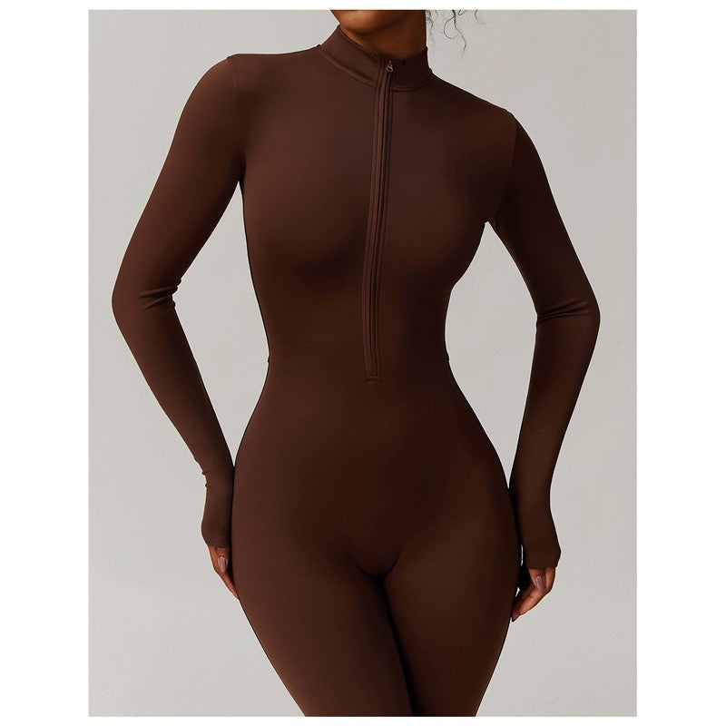Solid Color Fleece Fitted Bodysuit