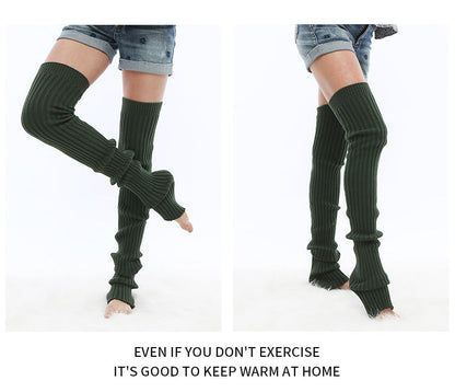 Adult Yoga Leg Cover Warm Wool Sock Long Bottom Socks Ankle Warm