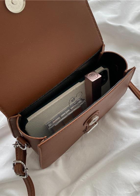 One Shoulder Bag Faux Leather Minimalist Style