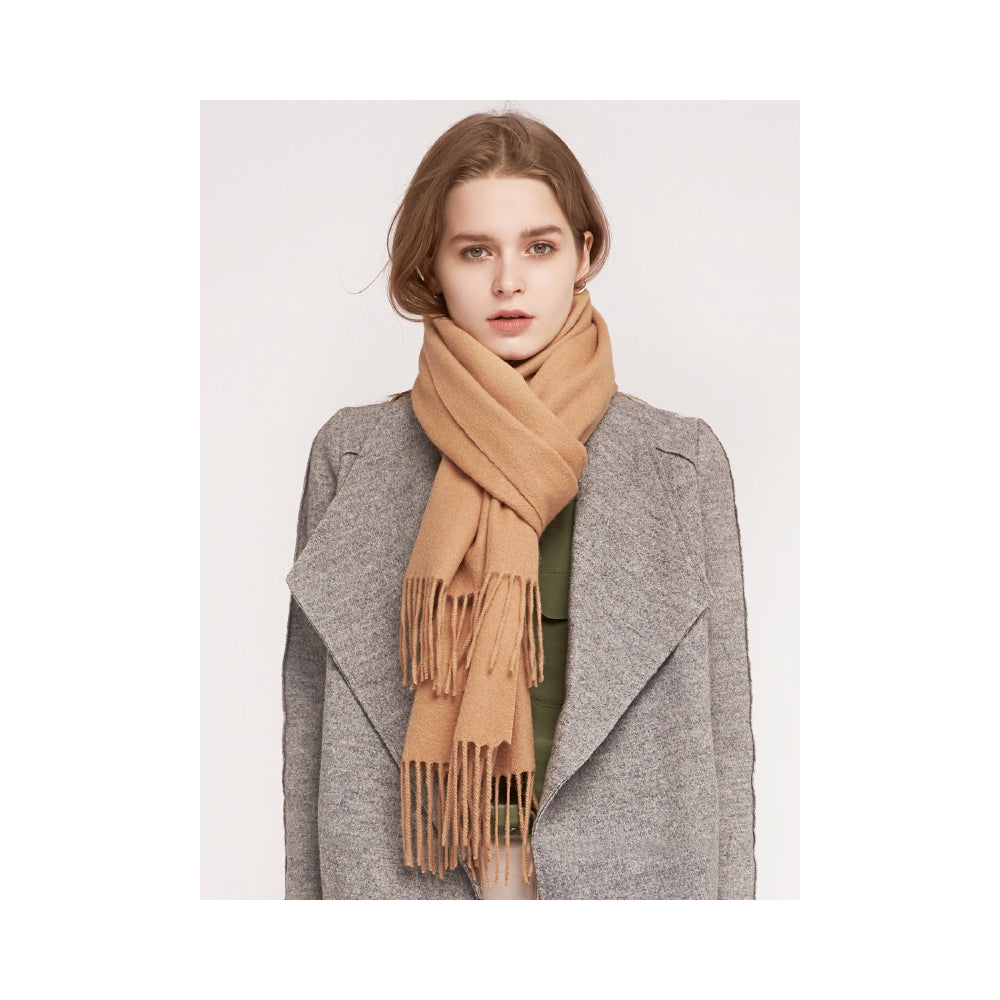 Simple Casual Wool Tassels Scarf