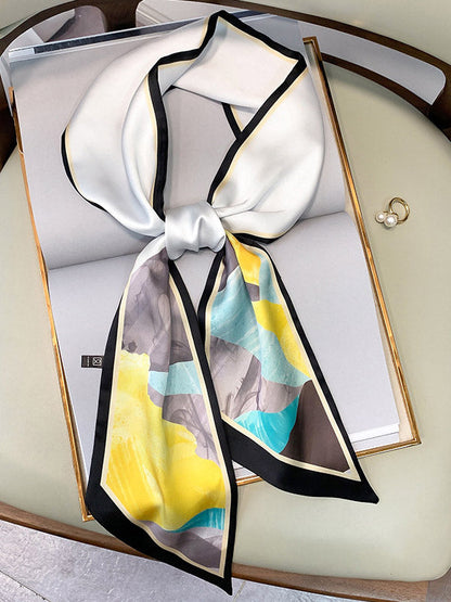 Original Oil Painting Printed Silk Scarf