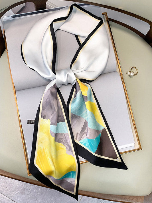 Original Oil Painting Printed Silk Scarf