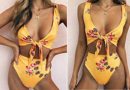 2018 New Sexy Printed Swimwear Beach Bikini