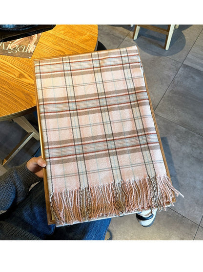 Scarvii -  Scarf with Color-Block Fringe