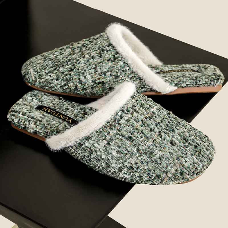 Winter Simple Thicken Warm Home Slippers