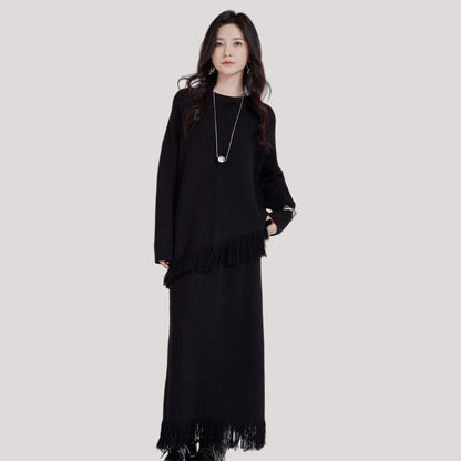 Cardigan And Skirt Set