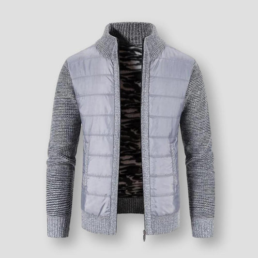 Saint Morris Padded Zip-Up Cardigan
