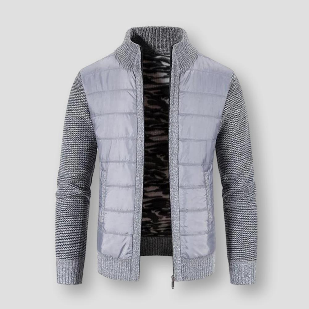 Saint Morris Padded Zip-Up Cardigan