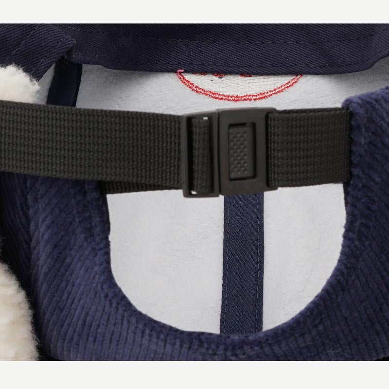 Winter Hat With Ear Flap Corduroy Baseball Cap