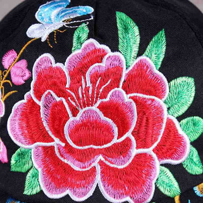 National Characteristic Thin Mesh Hat Breathable Cool Hat Embroidered Casual Sun Hat In Summer Women'S Baseball Cap