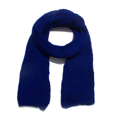 Trendy Warm Solid Color Knit Long Scarf