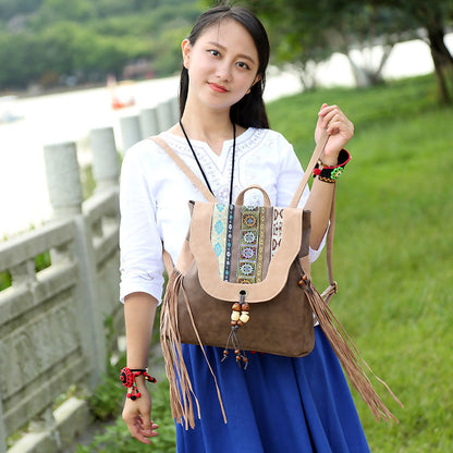 Ethnic Style Embroidered PU Bag