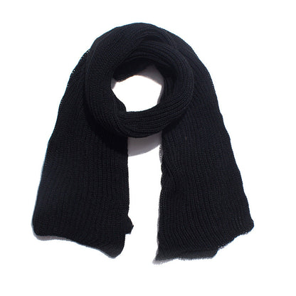 Trendy Warm Solid Color Knit Long Scarf