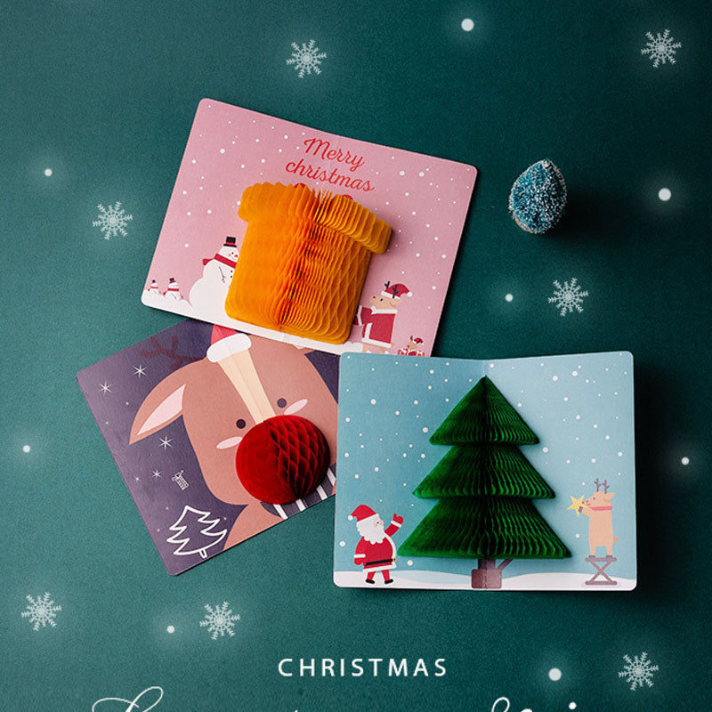 Merry Christmas Pop Up Gifts Greeting Card