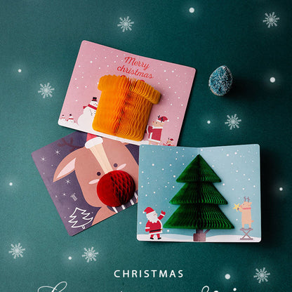 Merry Christmas Pop Up Gifts Greeting Card