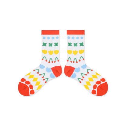 Rufia - Pastel Cartoon Socks - Breathable &amp; Soft
