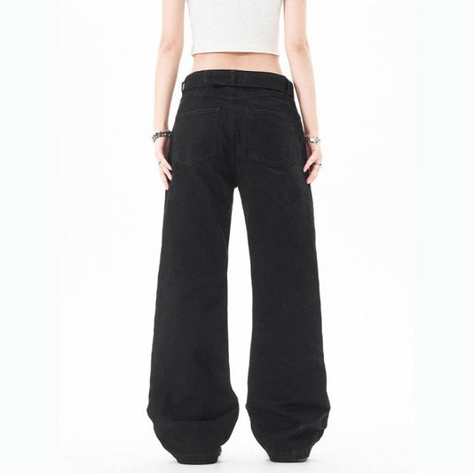 Slim Fit Flare Cargo Pants Solid Color Basic Unisex Design