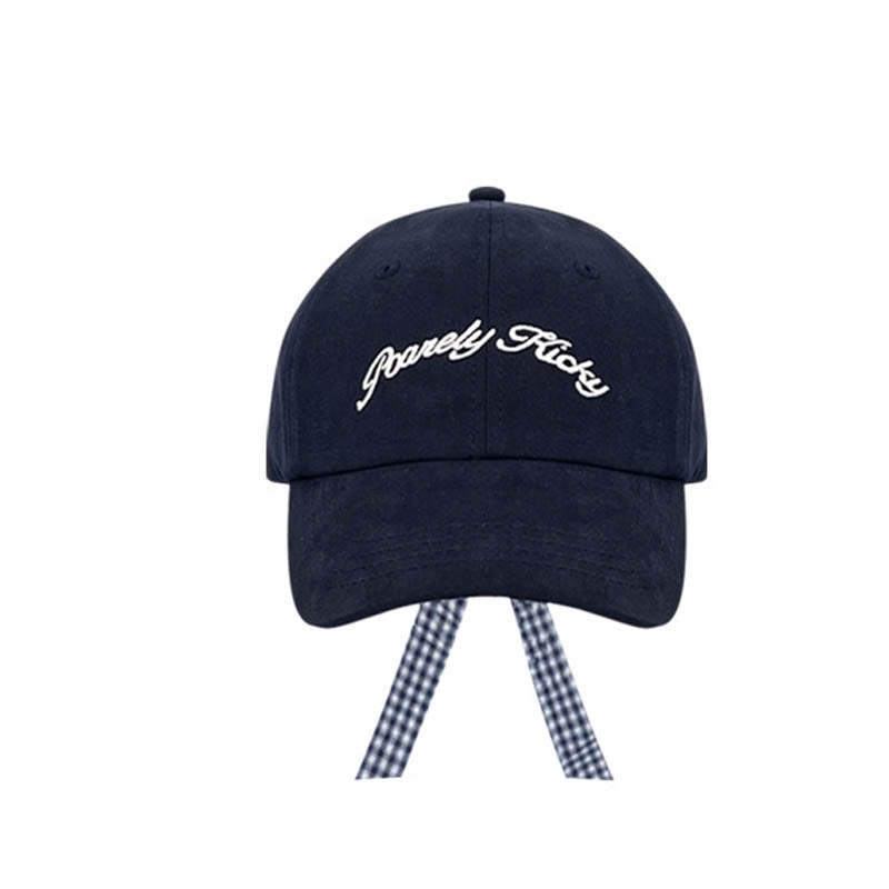 Vintage Embroidered Letter Bow-Tie Baseball Cap