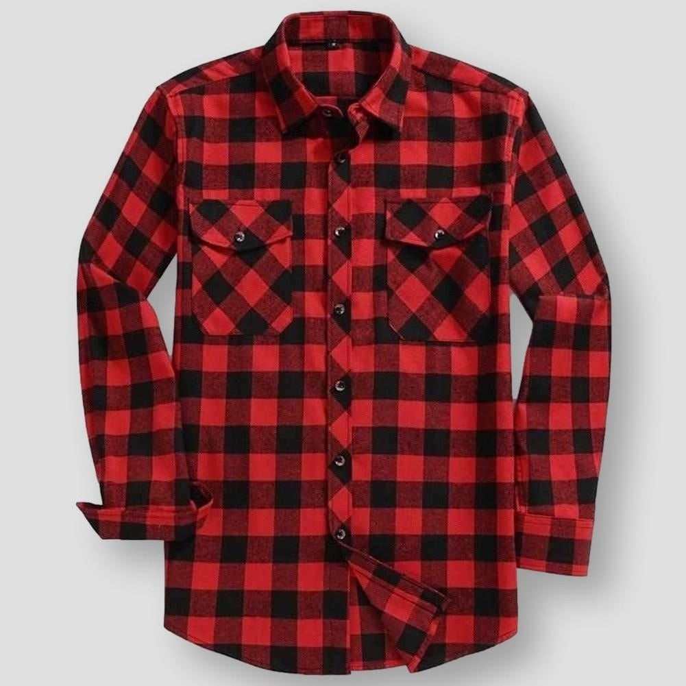 Saint Morris Plaid Flannel Shirt