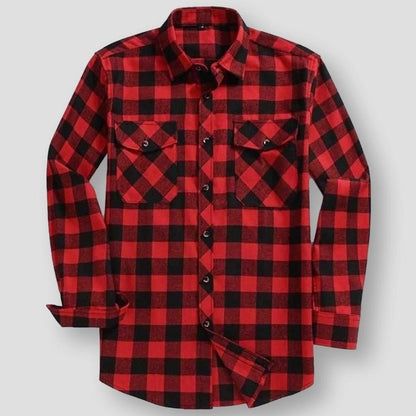 Saint Morris Plaid Flannel Shirt