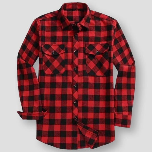 Saint Morris Plaid Flannel Shirt