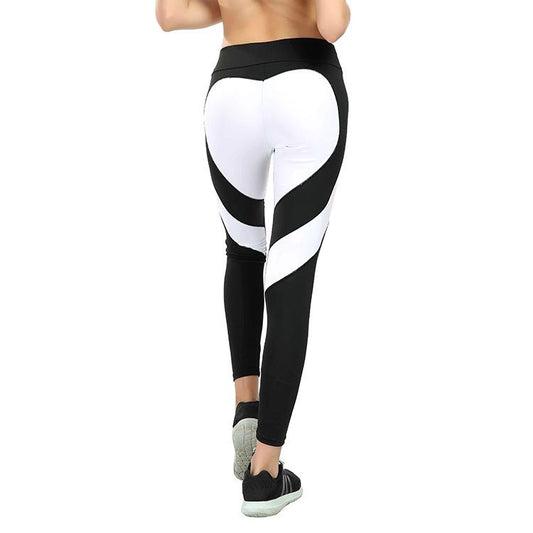 Stitching Yoga Leggings Hip Lifting High Waist Leggings Women