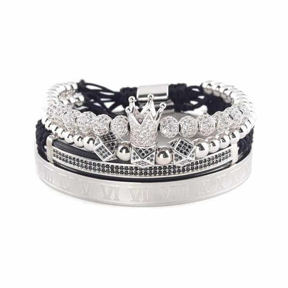 Stainless Steel Royal Bangle Set