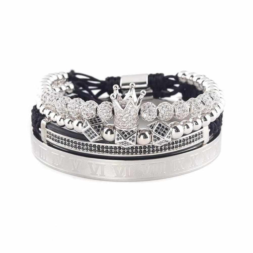 Stainless Steel Royal Bangle Set