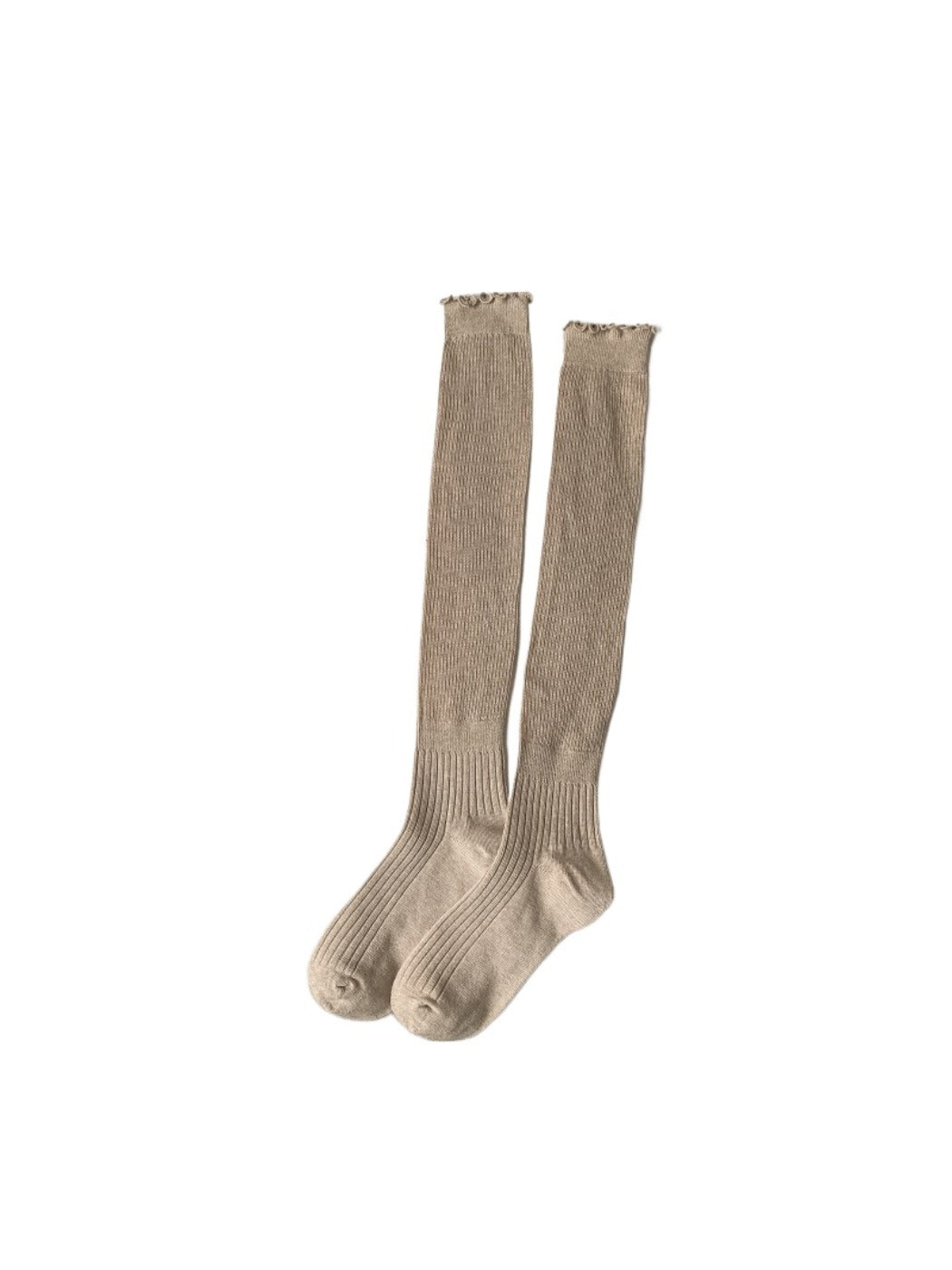 Rufia - Basic Ribbed Knee-High Socks for Women