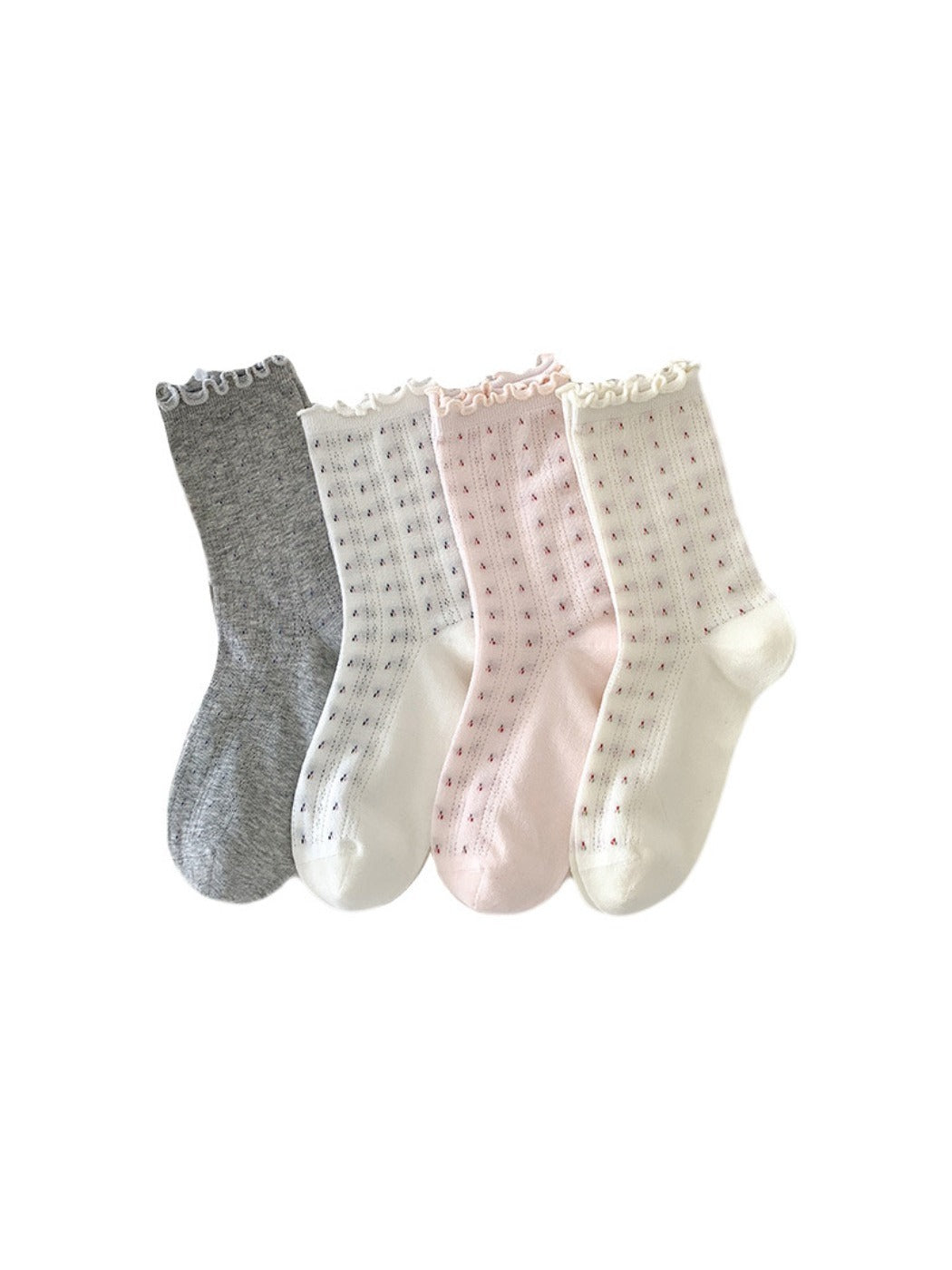 Rufia - Floral Mesh Summer Socks - Feminine &amp; Breezy