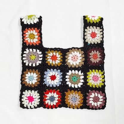 Crochet Granny Square Bag Patchwork Bag