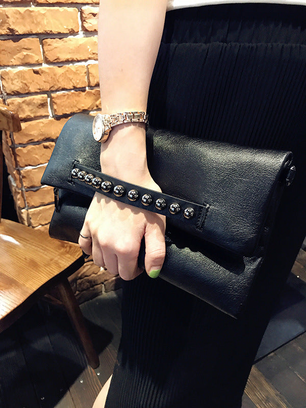 Geometric Rivet Split-Joint Bags Handbags