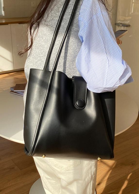 One Shoulder Commuter Tote Premium Leather