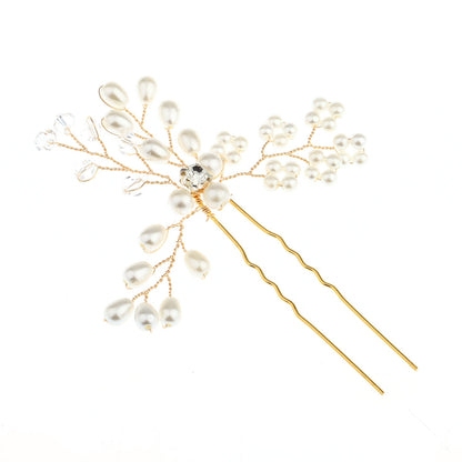 Handmade Pearl Hairpin Bridal Headpiece Hair Accessory