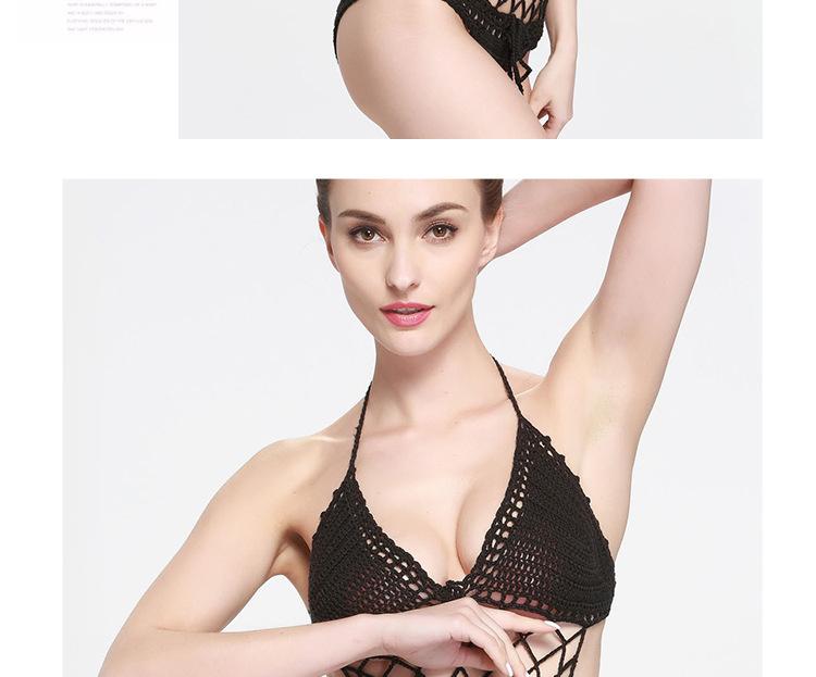 Sexy Crochet Mesh Swimsuit Suit Handmade One Piece