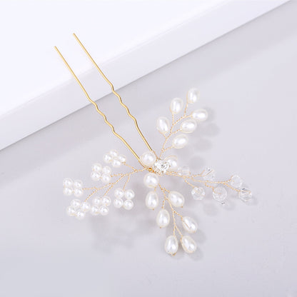 Handmade Pearl Hairpin Bridal Headpiece Hair Accessory