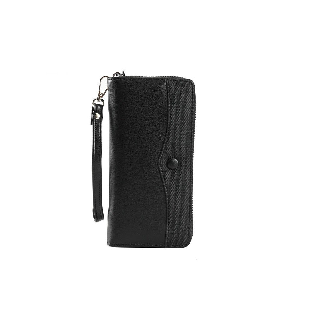 PU Leather Zipper Coin Purse Handbag Cell Phone Bag