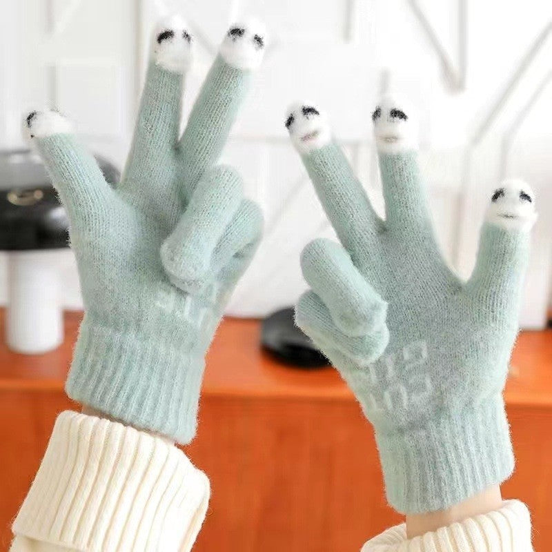 Kids Finger Touchscreen Knitted Gloves