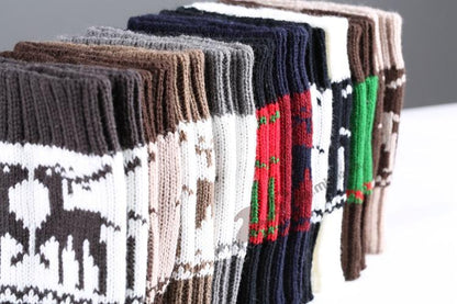 Boot Cuff Thick Short-Sleeved Thick Thick Bamboo Knit Wool Yarn Socks - 10