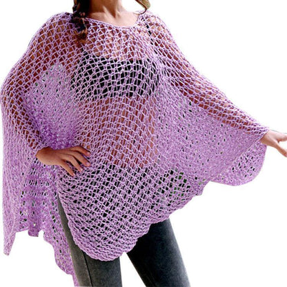 2018 New Knit Hollow Out Swimwear Bikini Cover Up