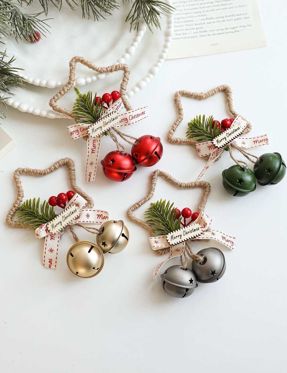Star Jingle Bell Handmade Christmas Hanging