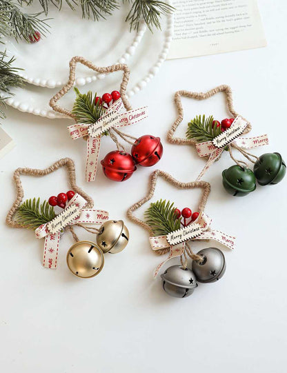 Star Jingle Bell Handmade Christmas Hanging
