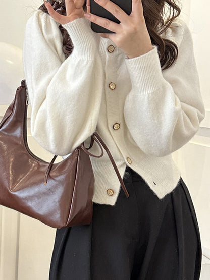 Geometric Pleated Solid Color Zipper Handbags